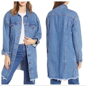 Levi’s Oversized fit Extra Long Denim Trucker coat